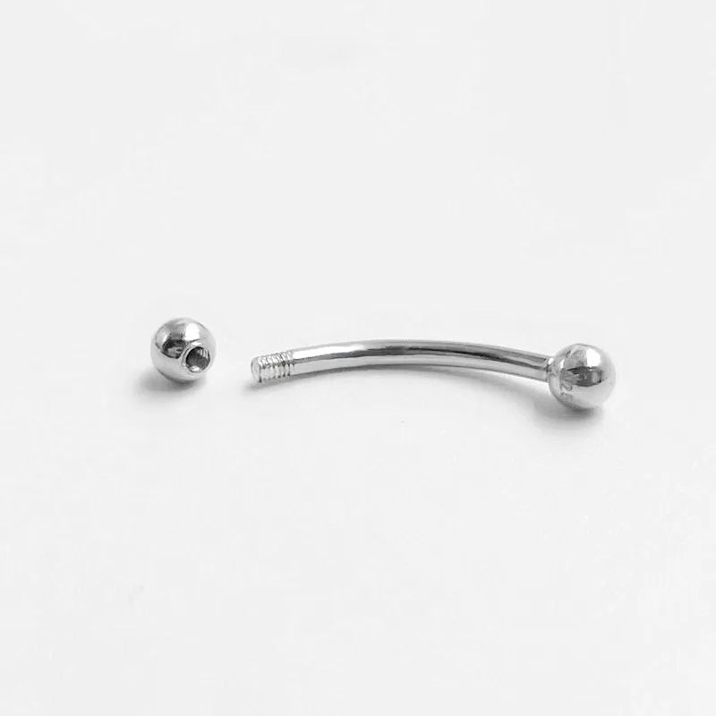 925 sterling silver Belly Button Rings Tiny Round Ball Navel Rings 16G Belly Navel Piercing Jewelry