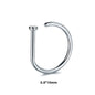 1pc Women Men Fake Piering Nose Ring Earrings, Fashion Punk Non Piercing Nose Clip Stainless Steel Septum Body Jewelry