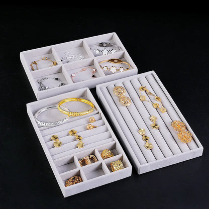 1pc, Flocking Jewelry Box Jewelry Tray, Suitable For: All Kinds of Jewelry Storage.