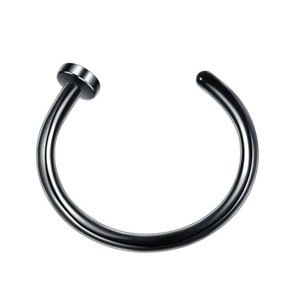 316L Stainless Steel Magnetic Septum Fake Nose Rings for Women Men Non-pierced Nose Hoop Tragus Falso Piercing Nez Body Jewelry