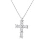 Zircon Cross Pendant Necklace for Women Gold Color Stainless Steel Collar Neckalces 2024 Trend Goth Party Wedding Jewelry Gifts