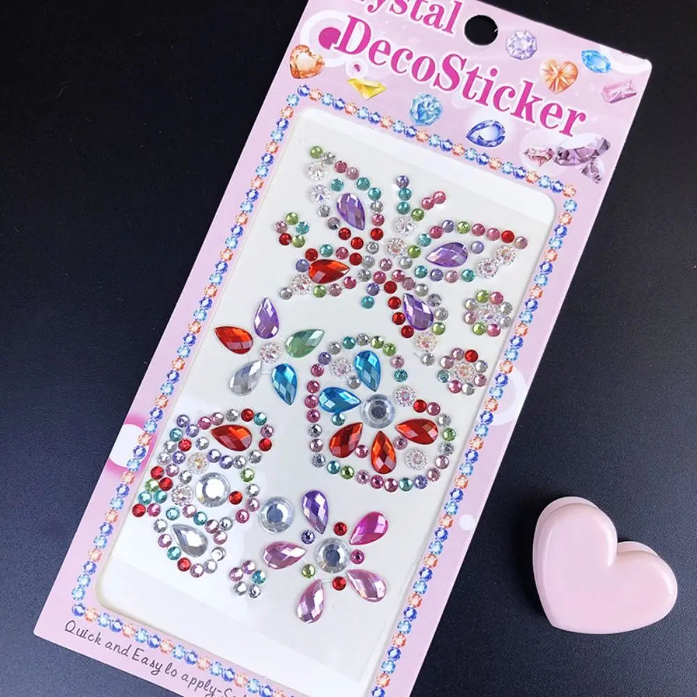 3D Gem Stickers Acrylic Crystal Sticker DIY Decorations Rhinestone for Kids Girls