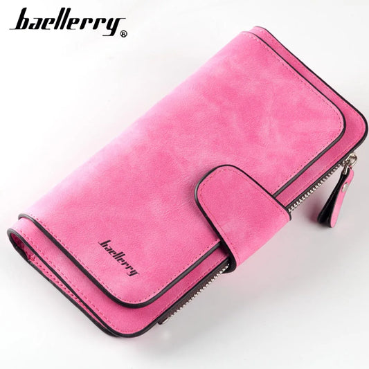 Women Wallets Fashion Long PU Leather Top Quality Card Holder Classic Female Purse  Zipper  Wallet For Women