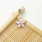 1pc Flower Navel Ring 925 Sterling Silver  Belly button Rings Bar Barbell  Body Piercing jewelry for women