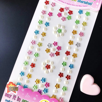 3D Gem Stickers Acrylic Crystal Sticker DIY Decorations Rhinestone for Kids Girls