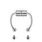 1PC Magnet Nose Ring Stainless Steel Horseshoe Ring Nose Clip Non-pierced Nose Hoop Magnetic Nose Nail Piercing Nariz Piercing