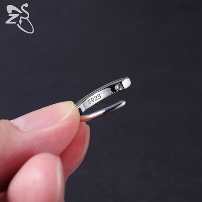 ZS 1 PC14K 925 Silver Navel Piercing For Women Girls Minimalist Zircon Belly Rings Belly Button Ring Summer Beach Body Piercings