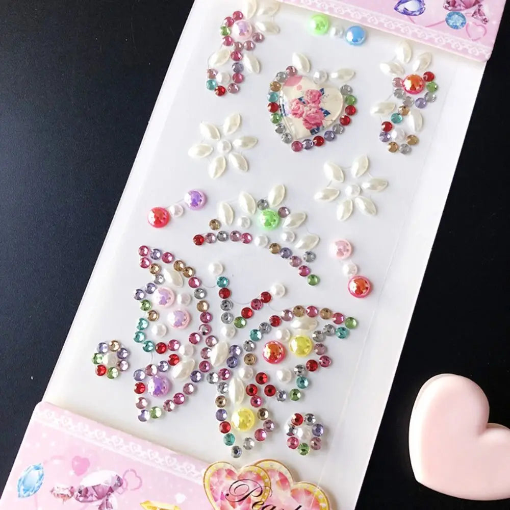 3D Gem Stickers Acrylic Crystal Sticker DIY Decorations Rhinestone for Kids Girls