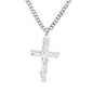 Zircon Cross Pendant Necklace for Women Gold Color Stainless Steel Collar Neckalces 2024 Trend Goth Party Wedding Jewelry Gifts