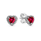 Hot selling 925 sterling silver heart-shaped luxury ring necklace earrings fashionable and exquisite festival jewelry gifts