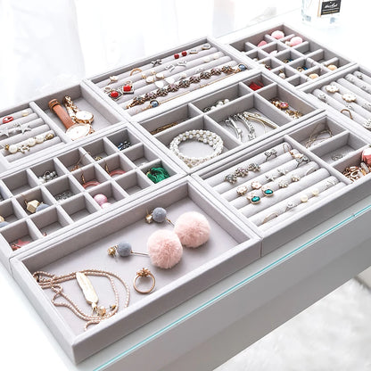 1pc, Flocking Jewelry Box Jewelry Tray, Suitable For: All Kinds of Jewelry Storage.