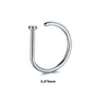 1pc Women Men Fake Piering Nose Ring Earrings, Fashion Punk Non Piercing Nose Clip Stainless Steel Septum Body Jewelry