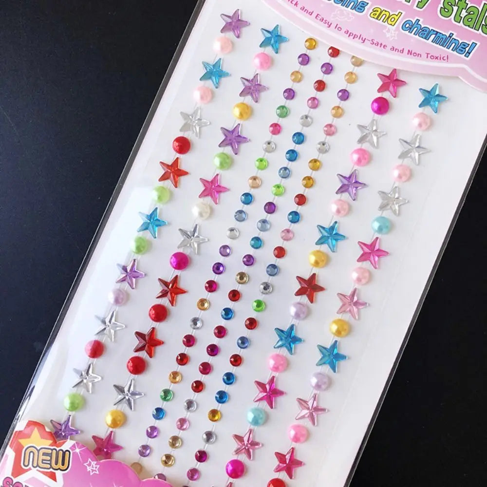 3D Gem Stickers Acrylic Crystal Sticker DIY Decorations Rhinestone for Kids Girls